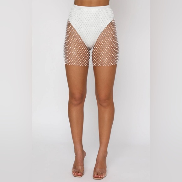 Feel the Beat Mini Skirt White - Picture 5 of 13